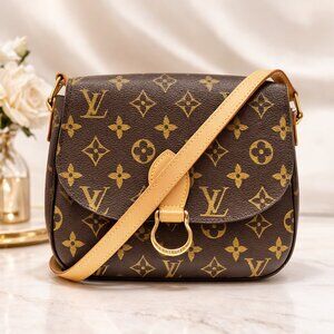 Authentic Louis Vuitton Saint Cloud GM Monogram Canvas Crossbody/Shoulder Bag